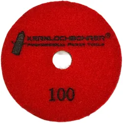 Diamantschleifpad Ø 100mm Körnung #100 - Schleifpad für Terrazzo/Stein/Marmor, Nass-/Trockenschliff, für Bodenschleifmaschine