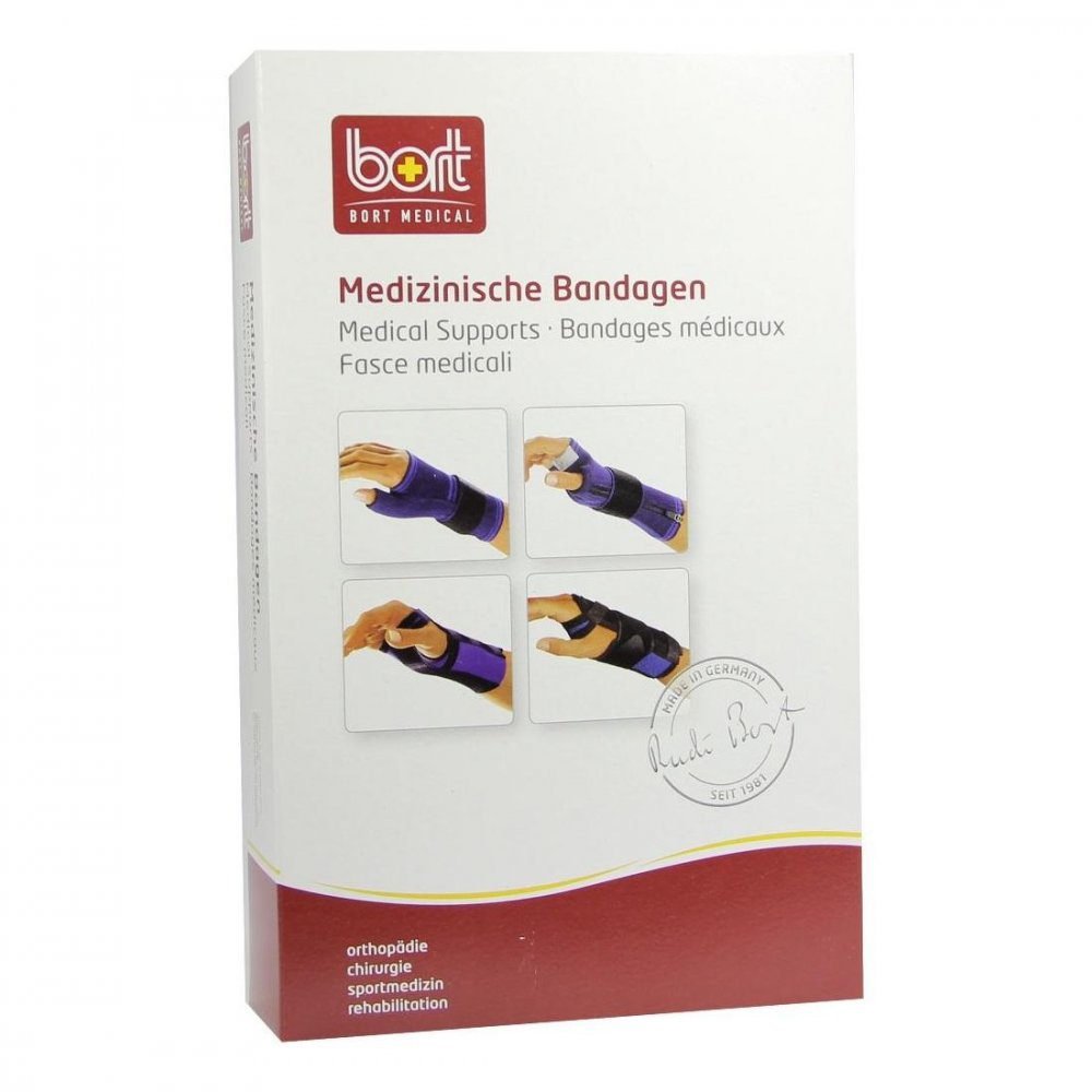 Bort GmbH Bort Handgelenkstütze mit Daumenaus.medium blau 04547149