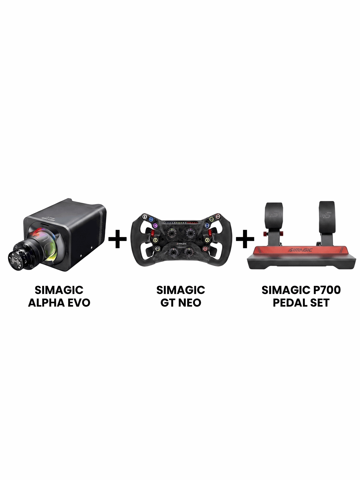 Simagic Alpha Evo Sport + GT NEO + P700 - Sim racing Bundles