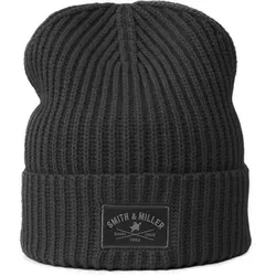 SMITH & MILLER Herren Mütze Alexa Beanie, Größe ONE SIZE in Schwarz Schwarz