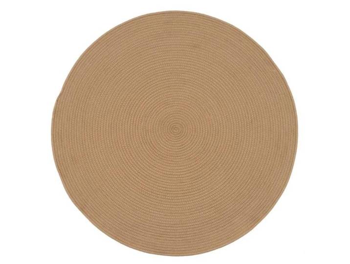 Tapis rond - JUANIO - Diamètre 130 cm - 70% polyester/30% coton - 2000 g/m² - Naturel
