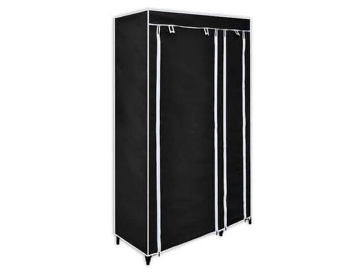 vidaXL Garde-Robe Pliable Noir 110 x 45 x 175 cm