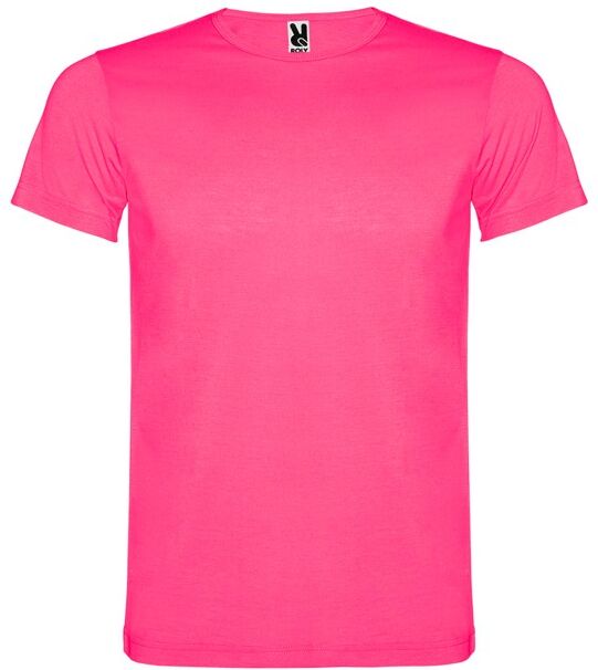 T-shirt publicitaire fluo en polyester 155 g/m² Akita XXL Rose fluo