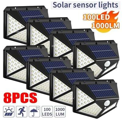 Uplift Essentials 8 Piece Smart Solar Motion Sensor Wall Lights 8 Piece Smart Solar Motion Sensor Wall Lights
