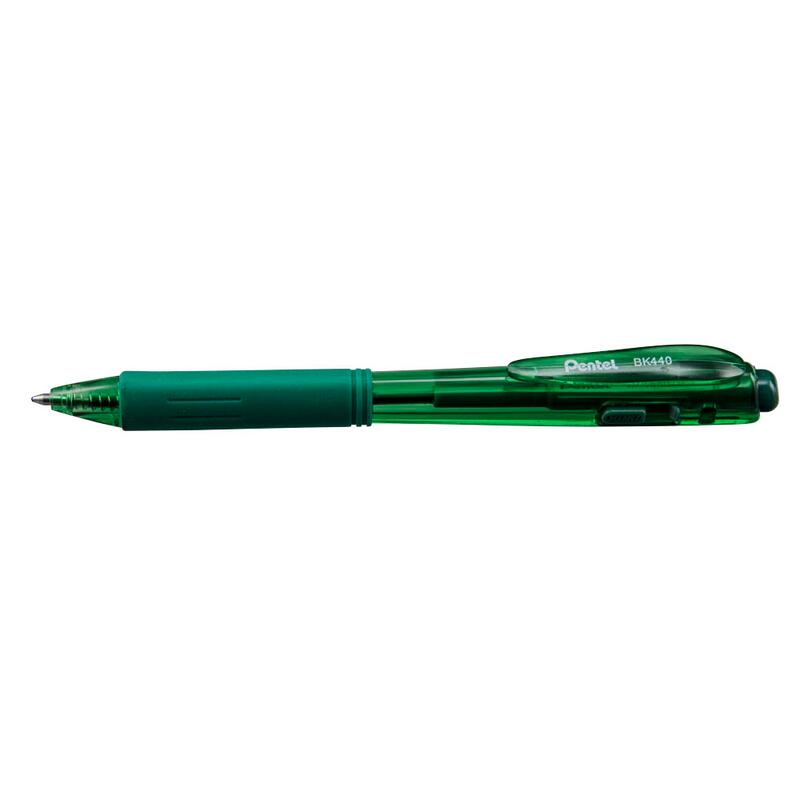 Pentel Kugelschreiber BK440 Grün, Schreibfarbe: grün BK440-D