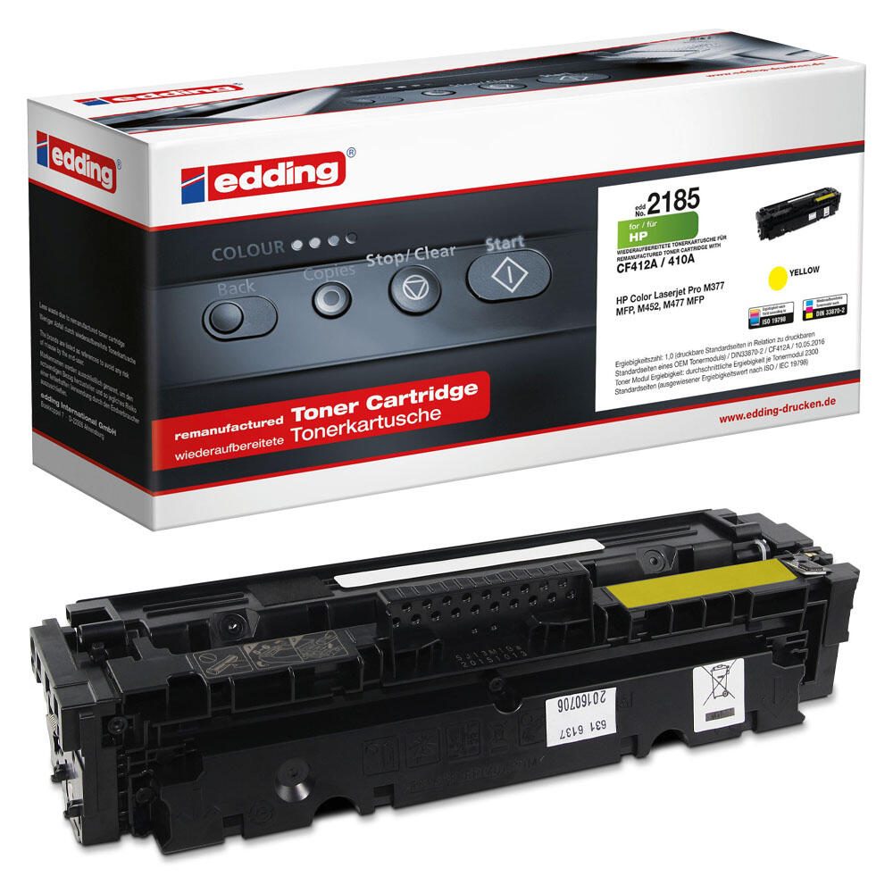 edding Toner EDD-2185 gelb kompatibel zu HP 410A (CF412A) 18-2185