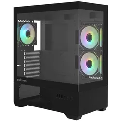 Zalman Boitier Moyen Tour ATX Chronix v2 avec panneaux vitrés (Noir) (ATX, Mini-ITX), PC Gehäuse, Schwarz
