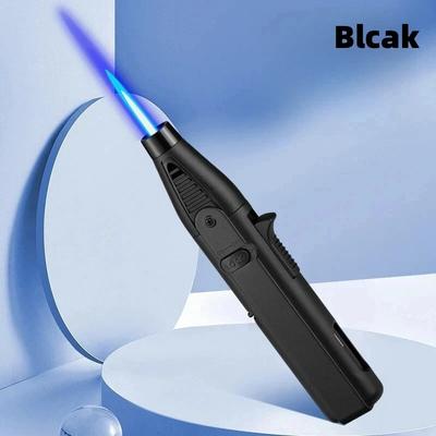 Multicon Wholesale Hub Inflatable High Flame Metal Torch Lighter, Rotate The Nozzle At Any Angle, Ignition Lock Fire Design hl01 black