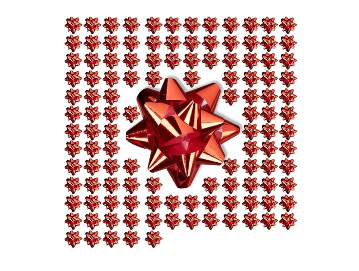 Kleine Geschenkschleifen 100er-Set Rot