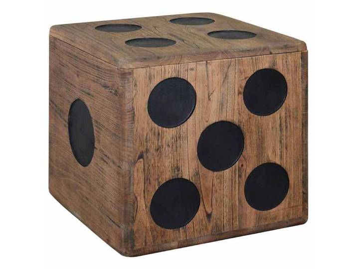 Boîte de rangement Bois Mindi 40 x 40 x 40 cm Design Dés