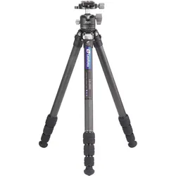 Leofoto Ranger LS-254C + LH-30 trikojis (LS-254C + LH-30) - LS-254C + LH-30 (Metall), Stativ, Grau, Schwarz