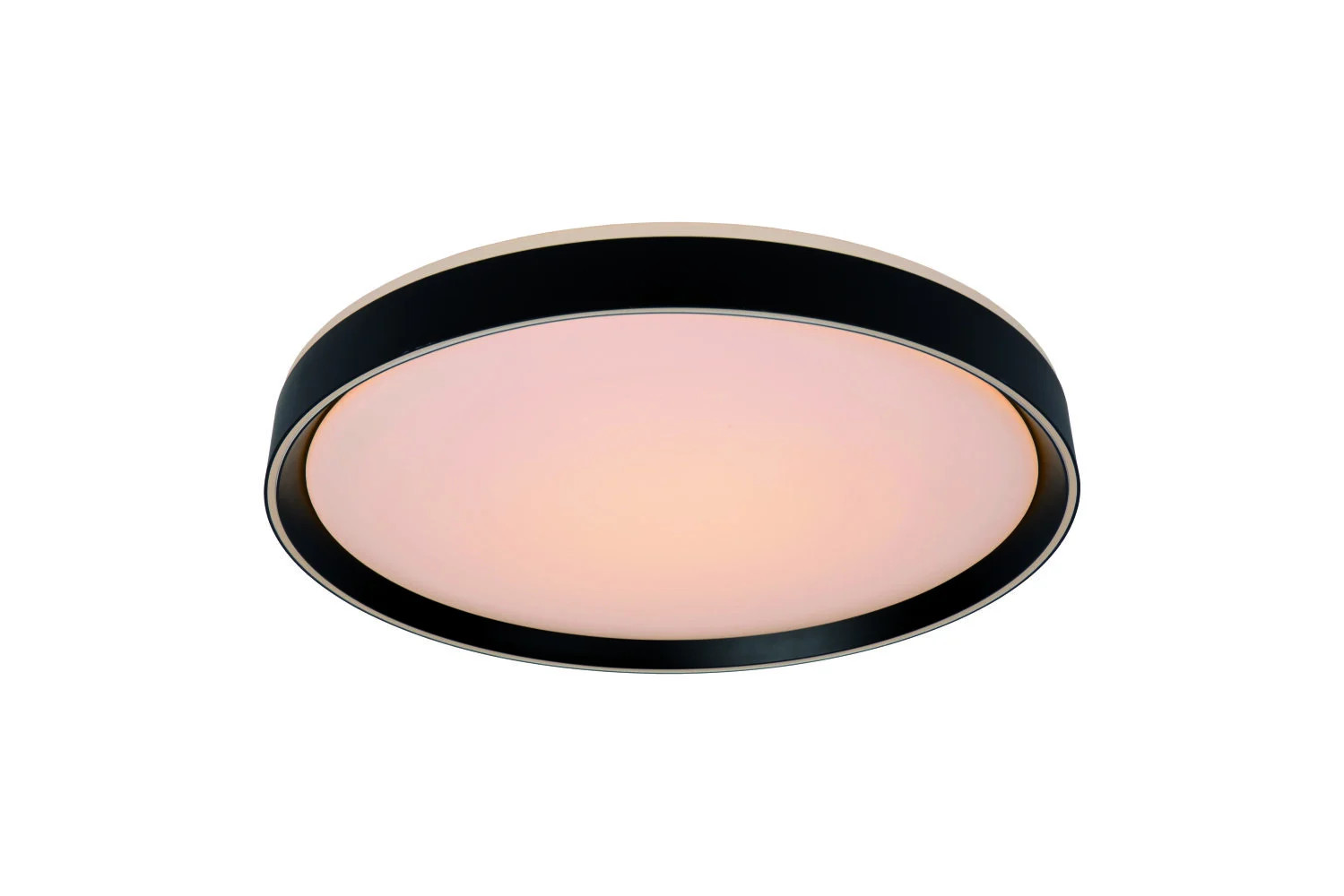 Lucide Nuria Plafonnière - Zwart - Ø 30 cm - LED - Warm wit