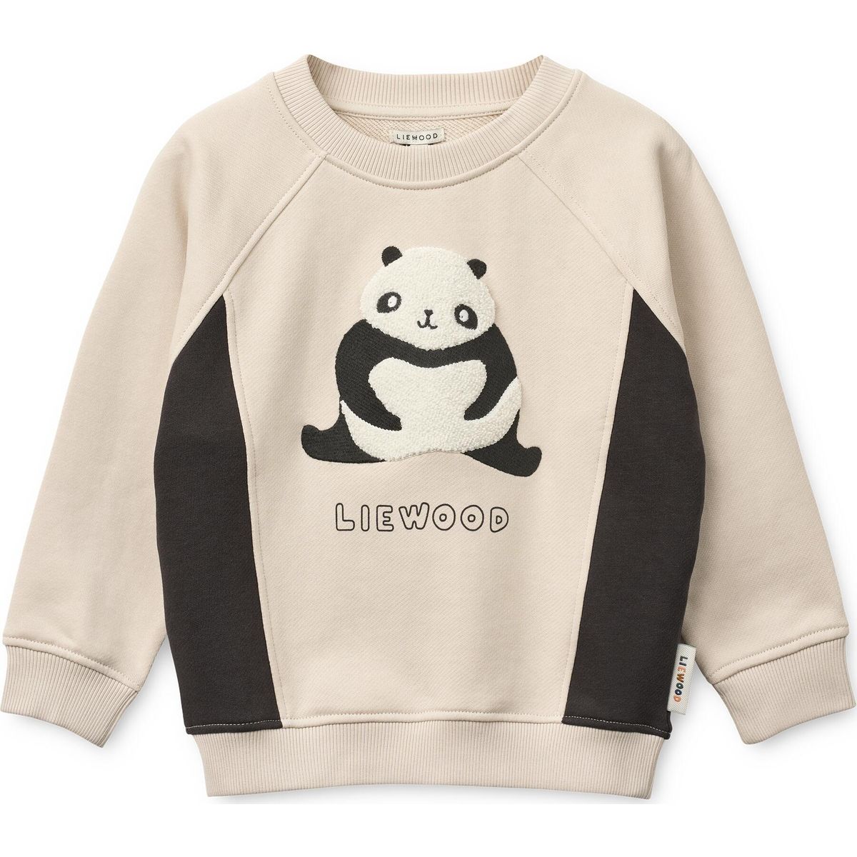 Liewood Aude Placement Sweatshirt panda / sandy / dark grey (2638) 98/104 LW20358-2638-98/104-CU
