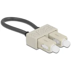 Delock LWL Loopback Adapter SC / OM2 Multimode beige