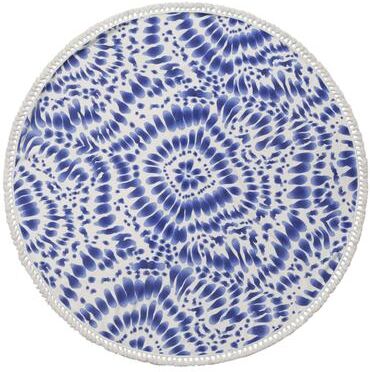 Depera Home Indigo Turkish Cotton 60-inch Round Beach Towel - Multi-Color - 60 Inches Round
