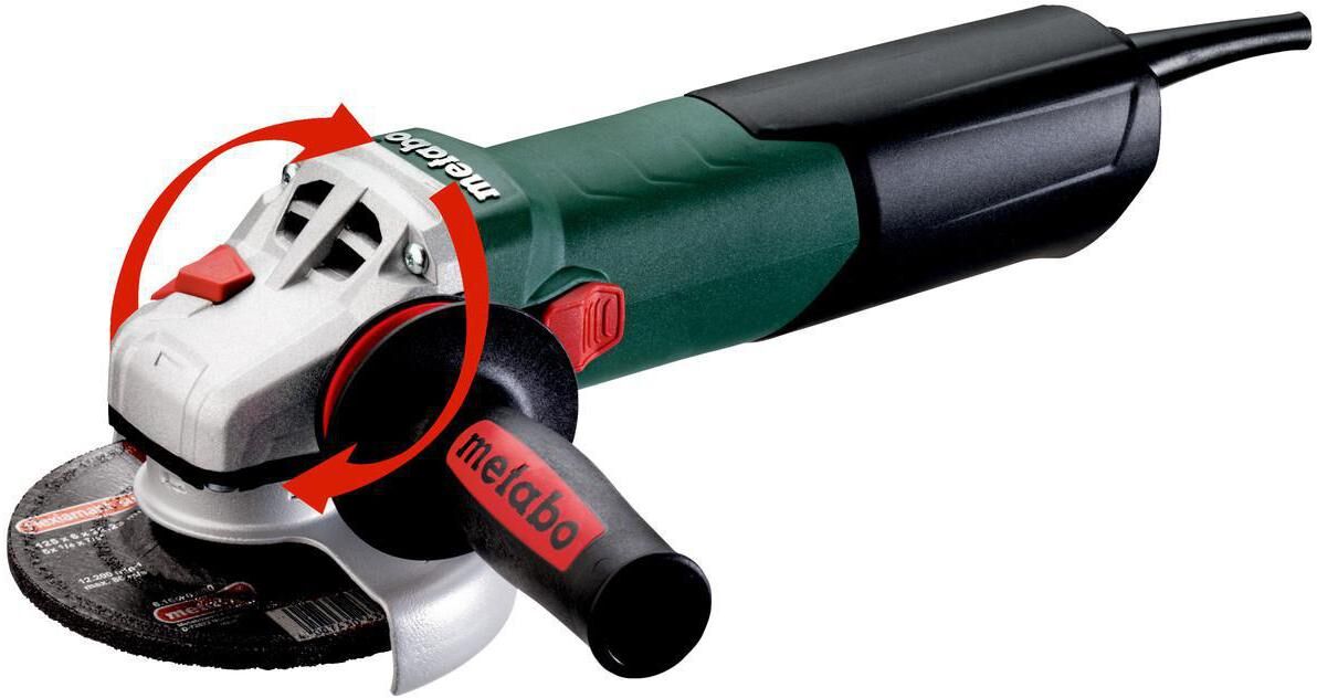 Winkelschleifer METABO "WE 17-125 Quick", grün, Schleifmaschinen, Winkelschleifer grün Einheitsgröße