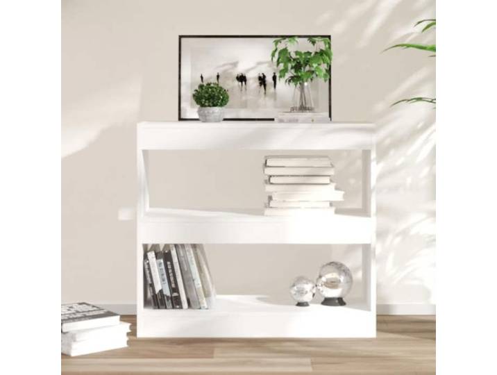 Bibliothèque/Séparateur de pièce Blanc 80x30x72 cm 811691