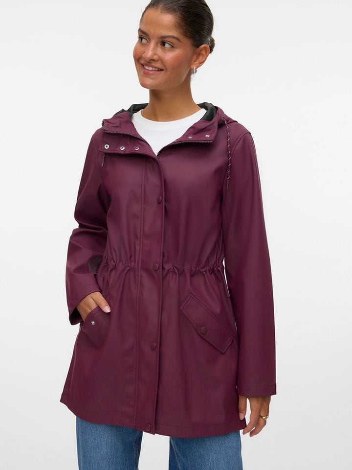 Vero Moda Regenmantel in Pflaume - XS