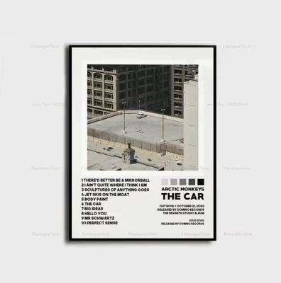 Inspire Picks Arctic Monkeys Album Cover Poster Indie Rock Canvas Wall Art For Music Lovers 2 50x70cm No Frame