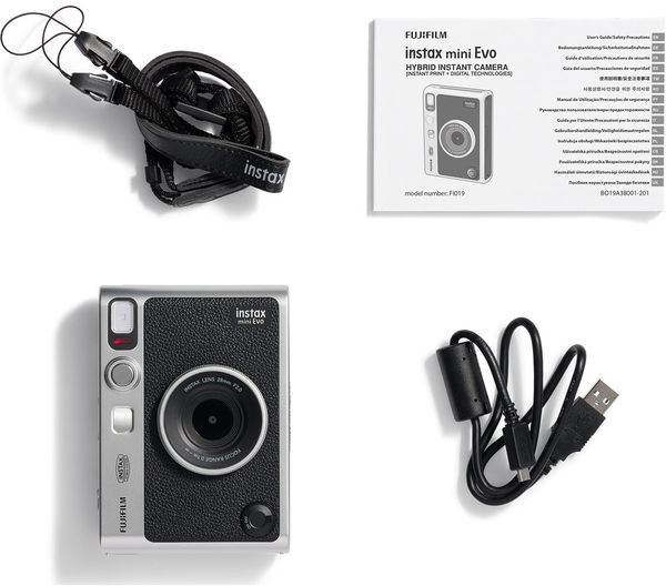 INSTAX mini Evo Digital Instant Camera - Black