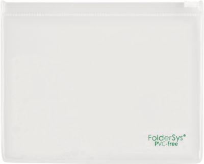 Flachbeutel FolderSys, Gleitverschluss, PVC-frei, lebensmittelgeeignet, Folie transparent, DIN B6, 10 Stück