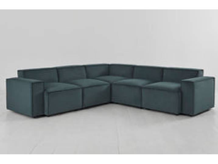 Ecksofa Model 03, Petrol