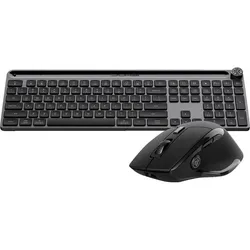JLab Audio Jlab Work Bundle DE-Layout JBuds Mouse & Epic Keybord Verbindung über Bluetooth oder USB Dongle, Erg (DE, Kabellos), Tastatur, Schwarz