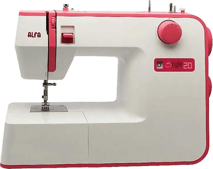 Máquina de coser - Alfa Style 20 10 Puntadas, Luz Led, 70 W, Blanca