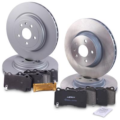 Atec Bremsscheiben + Bremsbeläge VA + HA [Hersteller-Nr. 40675253] für Tesla