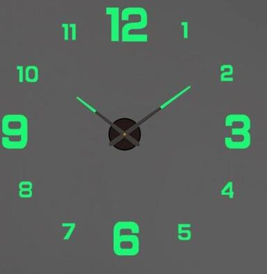 Modern Harvest Tools & Trends 2022 Modern Large Wall Clock 3D DIY Quartz Clocks Acrylic Mirror Stickers Home Decor Fashion Watches For Living Room 063 Luminous(130cm)