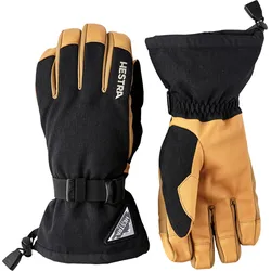 HESTRA POWDER GAUNTLET Handschuh 2027 black/natural brown - 11