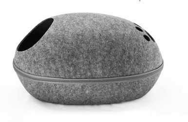 Inspire Curations CozyNest Breathable Cat House Bed dark Gray 47.5x38x26cm