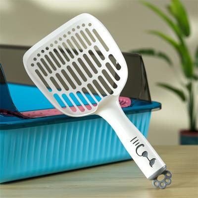 Friendly Fresh Finds Premium Cat Litter Shovel Large, Fine Hole Tofu Sand Cleaner For Effortless Pet Care gray