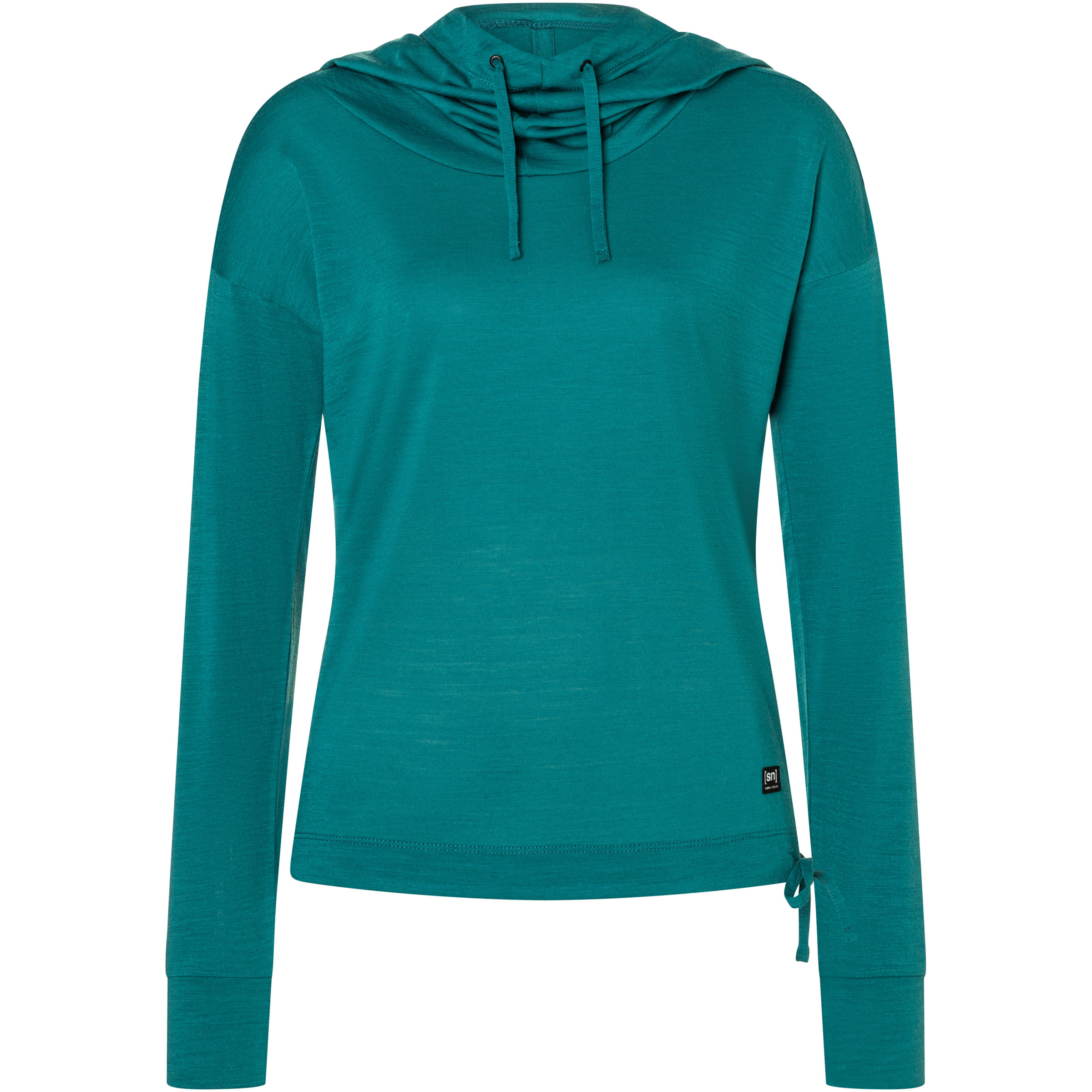Super.Natural Voyage Funnel Damen Hoodies tuerkis Größe S Trekking Hautfreundlich Merinowolle