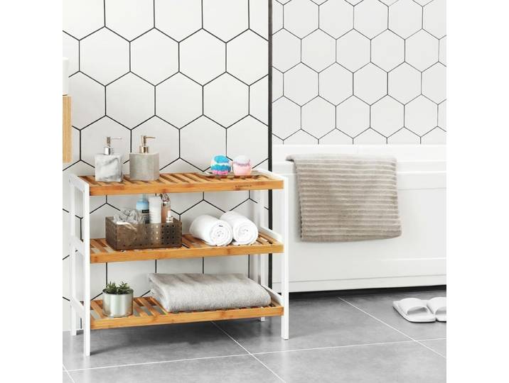 Songmics Schoenenrek - Rek Voor 12 Paar Schoenen - Schoenenplank Bamboe