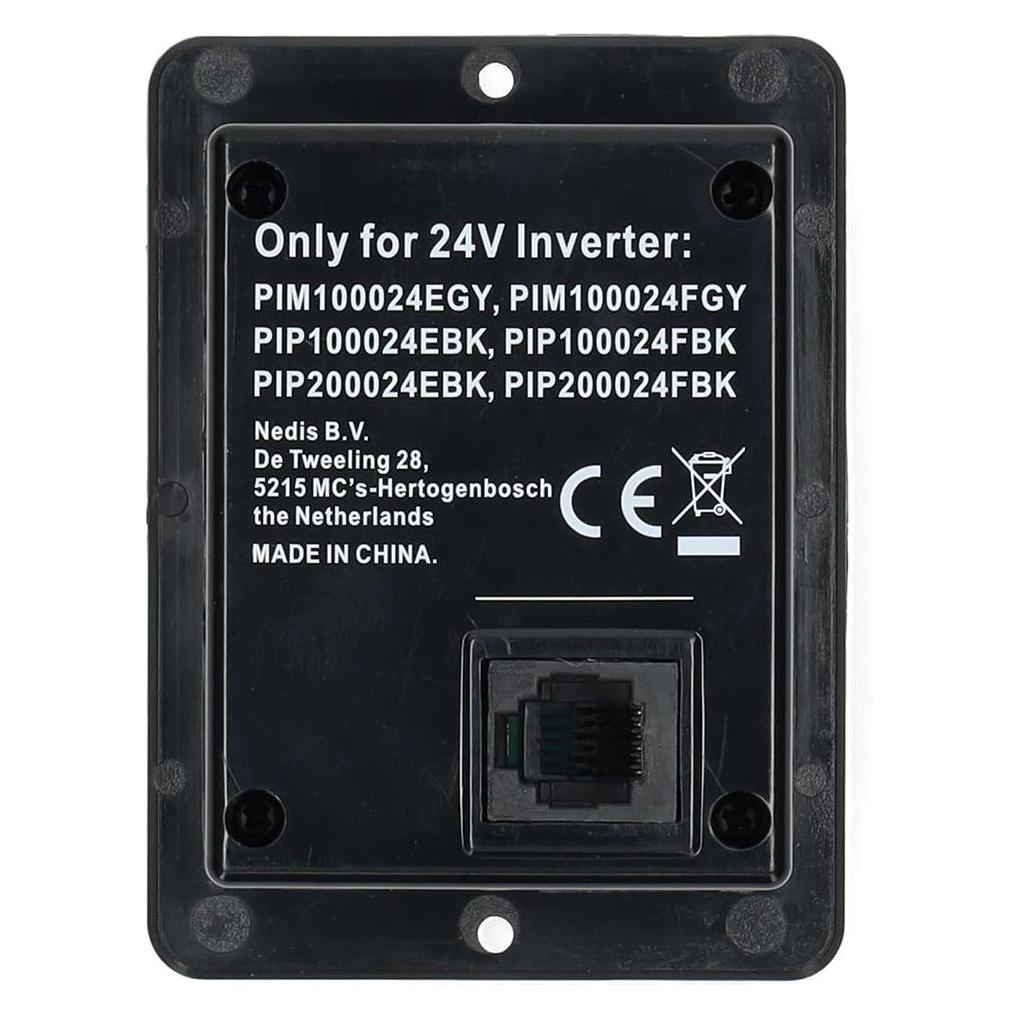 Nedis Power Inverter-Fernbedienung - 6.00 m - RJ12 - Schwarz (PIPRCDSUBK2)