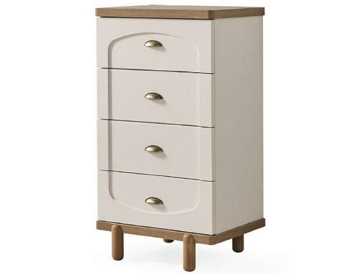 JVmoebel Hochkommode Beige Kommode mit Schubladen und Regalflächen für vielseitige Nutzung (1 St., Kommode), Made in Europa