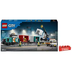 LEGO City 60509 Hafengüterzug mit Kran und LKW