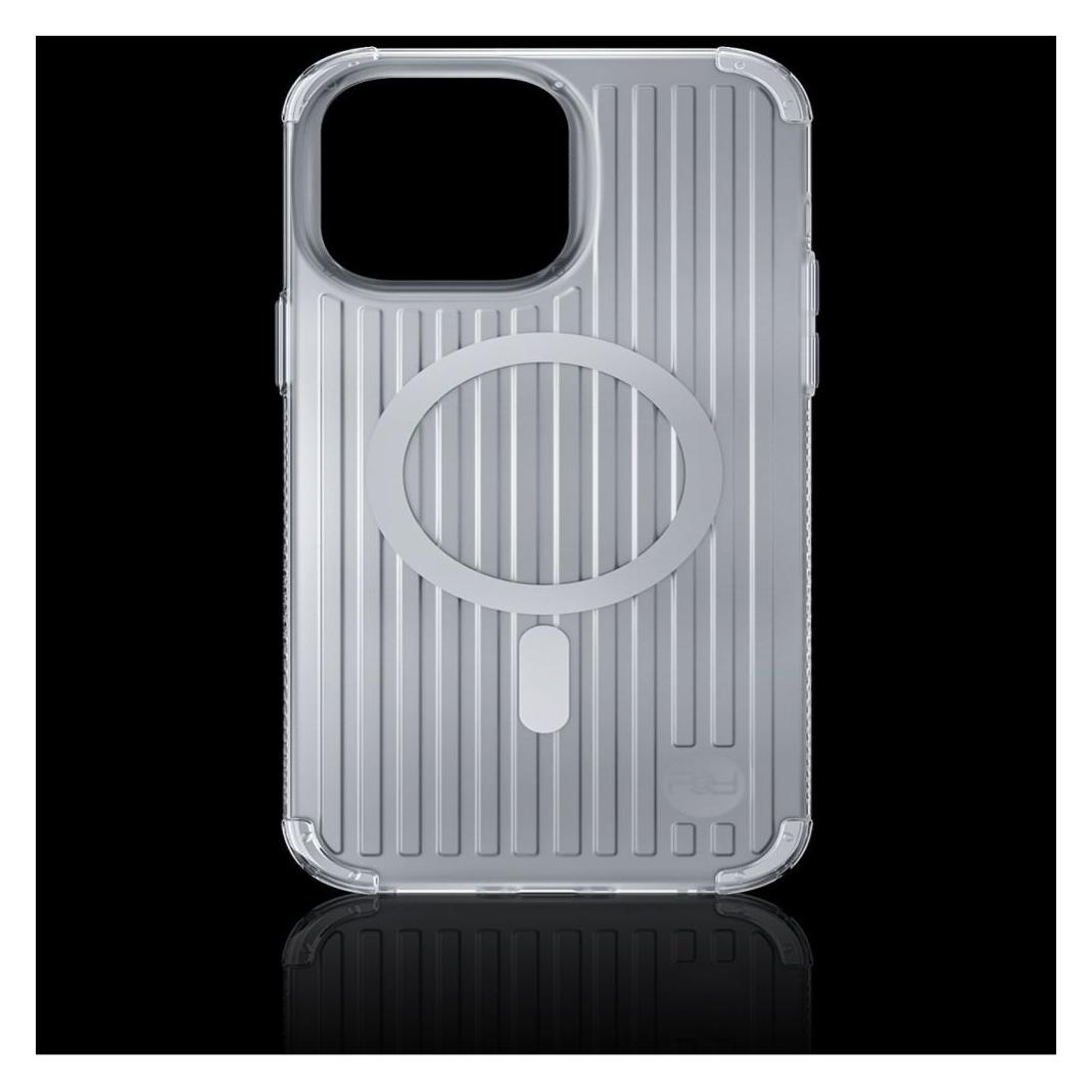 Kingxbar PQY Exit Series Magnethülle für iPhone 14 Plus MagSafe Silber (Apple iPhone 14 Plus) (Kingxbar PQY iPhone 14 Plus Go Out Series-Silver)
