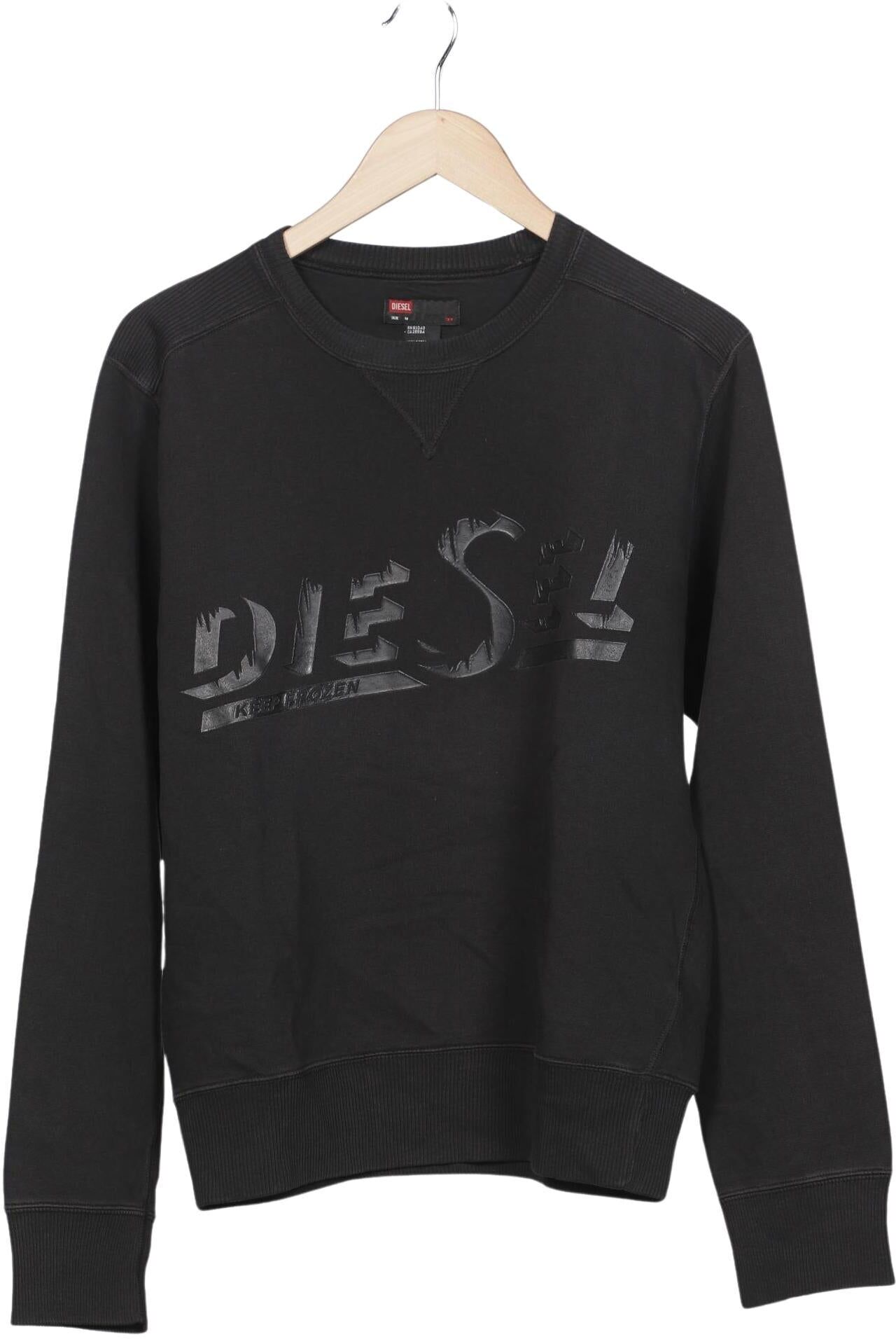 Diesel Herren Sweater, Schwarz, Gr. M, Baumwolle - Second Hand