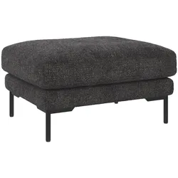 Hocker Corwin Stoffbezug, klassisch gepolstert, dunkelgrau, Metallgestell, FSC-zertifiziert
