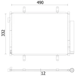 Kondensator Klimaanlage MAHLE AC 931 000S