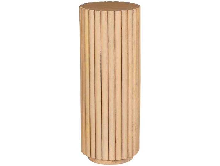 Blumenhocker SIT Fargo aus Mangoholz mit Lamellendesign im Ribbed-Look , beige (natur), B:25cm H:66cm T:25cm, Hocker, Blumenhocker, Extravagantes Lamellendesign im hochwertigen Ribbed-Look