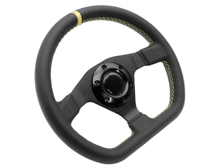Volant de dehors de Course en Cuir group de Haute Qualité, Style D, 11.8 Pouces/300mm