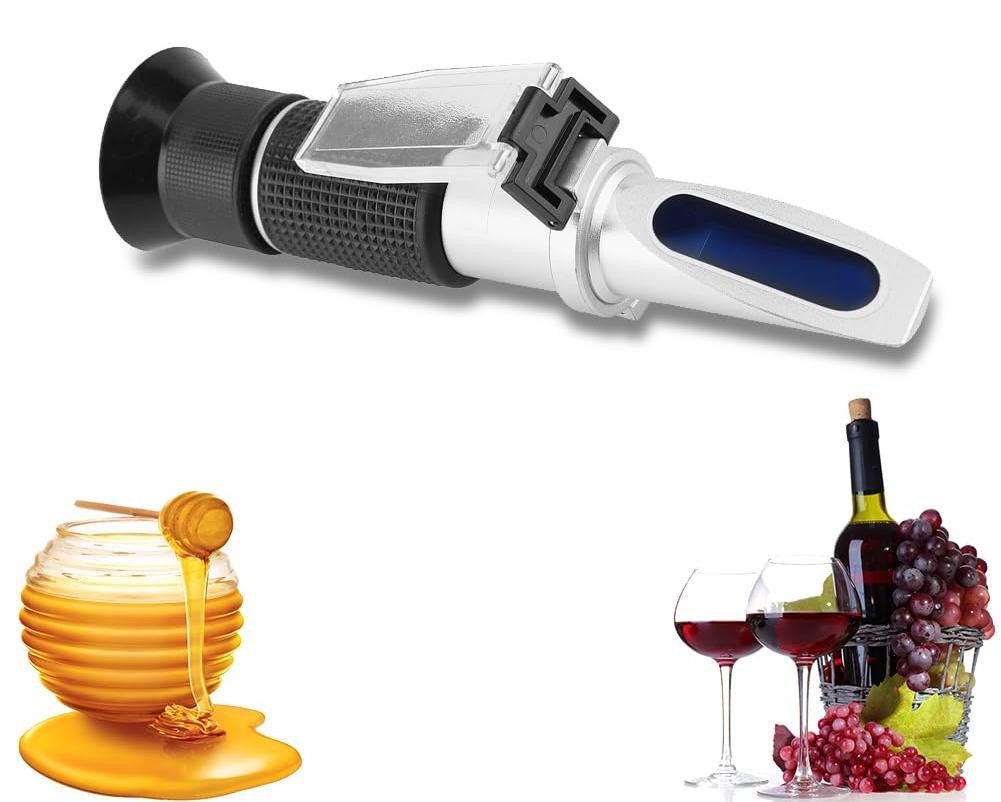 Dripio Alcohol refractometer met meetbereik 0-25% volume, 0-40% en 0-22%