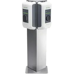 Keba, Elektroauto Ladezubehör, 99.839 Triangle Stele f. 2 wallbox stainlessSt.
