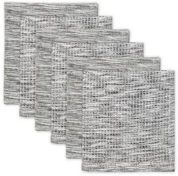 DII Assorted Sage And Off-White Recycled Cotton Dishcloth (Set of 6) 12x12