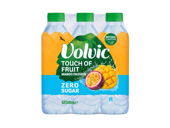 Volvic Touch of Fruit Mango &amp; Passievrucht - 6 x 500 ml