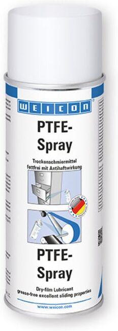 WEICON PTFE-Spray, fettfreies Trockenschmiermittel, 400 ml, weiß (11300400)