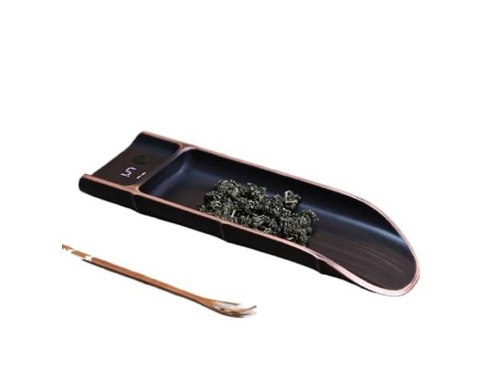 Digitale Teelöffelwaage – 0,1 g präzises, wiederaufladbares Puer-Wiegegerät Hochpräziser digitaler Teelöffel for perfekte Teemessungen.(Bronze version)